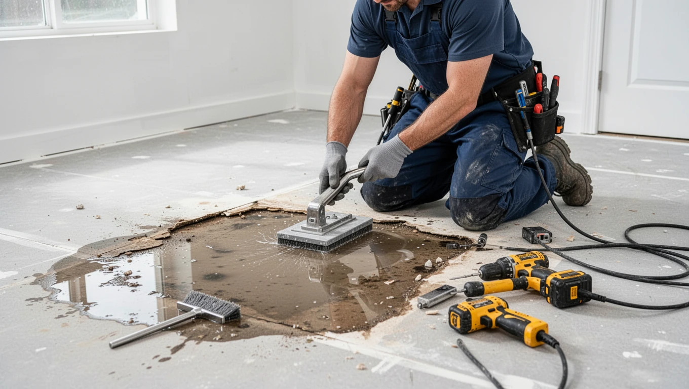 Floor Water Damage Repair